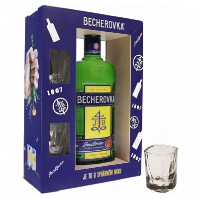 BECHEROVKA 38% 0,5L (dárkové balení 2x sklenice )